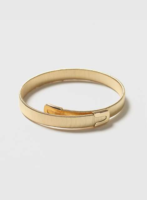 Gold Spring Wrap Bracelet